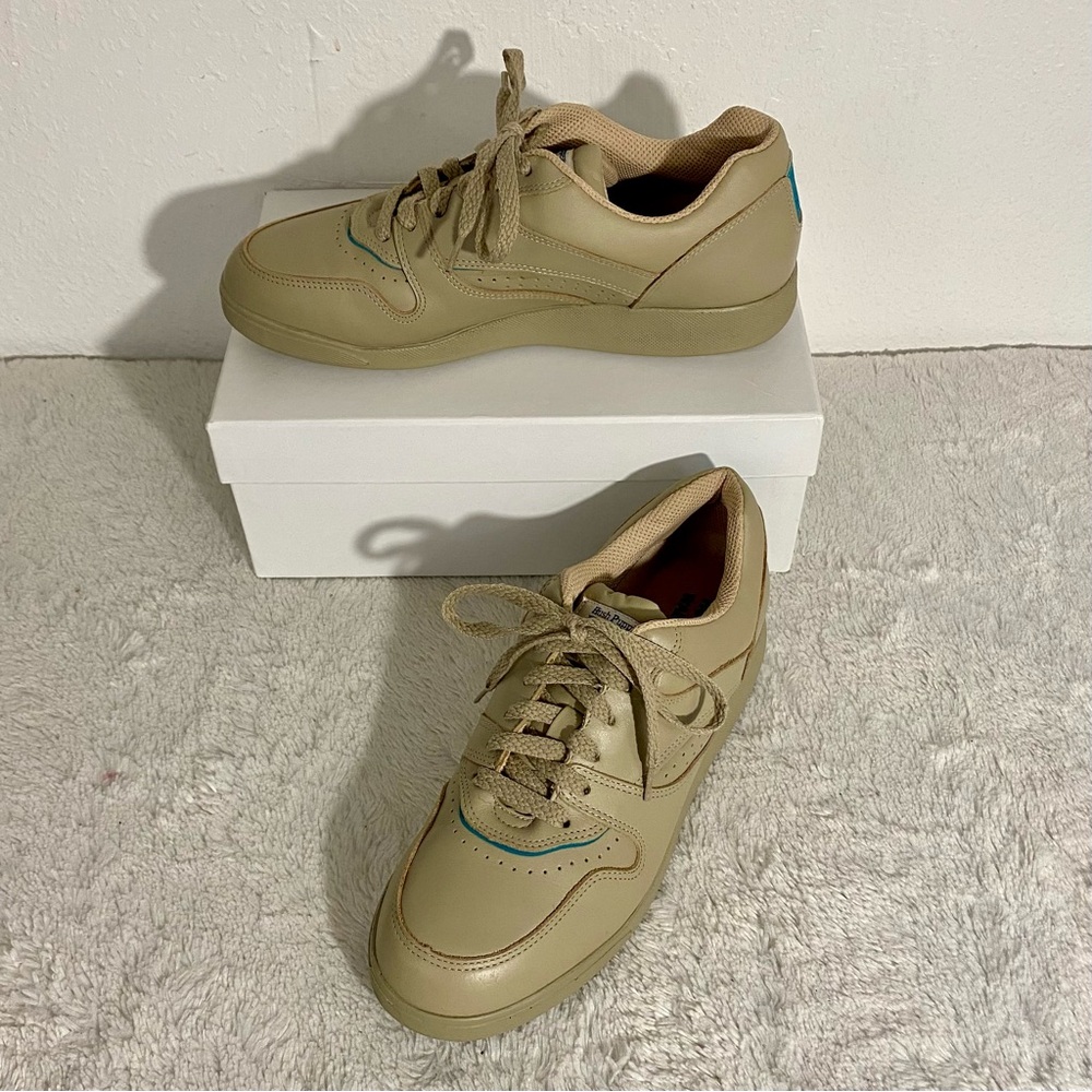 Hush Puppies Leather Bounce Walking Sneakers Women’s Size 9N Lace Up